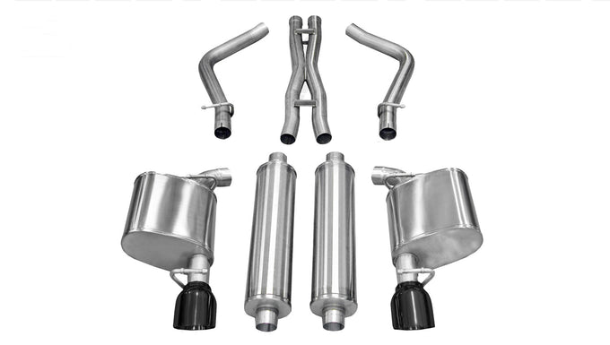 2.5in Cat-Back Dual Rear Exit with Single 4.5in Tips <br> 11-13 Dodge Charger, 11-14 Chrysler 300