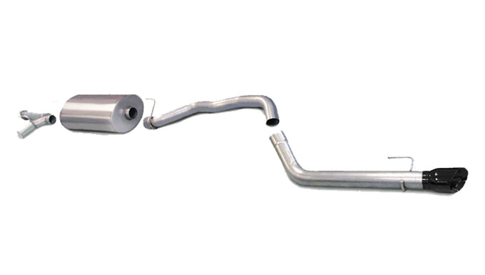 3in Cat-Back Single Rear Exit w/ 4in Black PVD Tip <br> 2008-2017 Toyota Sequoia