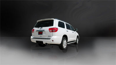 3in Cat-Back Single Rear Exit w/ 4in Black PVD Tip <br> 2008-2017 Toyota Sequoia