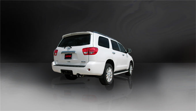 3in Cat-Back Single Rear Exit w/ 4in Black PVD Tip <br> 2008-2017 Toyota Sequoia