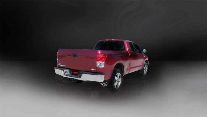 3in Cat-Back Single Exit w/4in Polished Tips <br> 2007-2008 Toyota Tundra