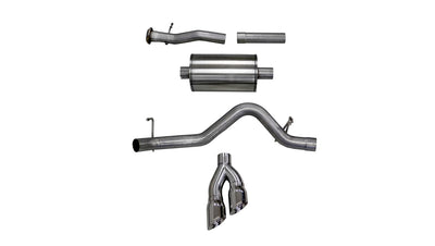 3in Cat-Back Single Side Exit W/ Tips <br> 17-22 Chevy Colorado, GMC Canyon
