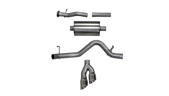 3in Cat-Back Single Side Exit W/ Tips <br> 17-22 Chevy Colorado, GMC Canyon