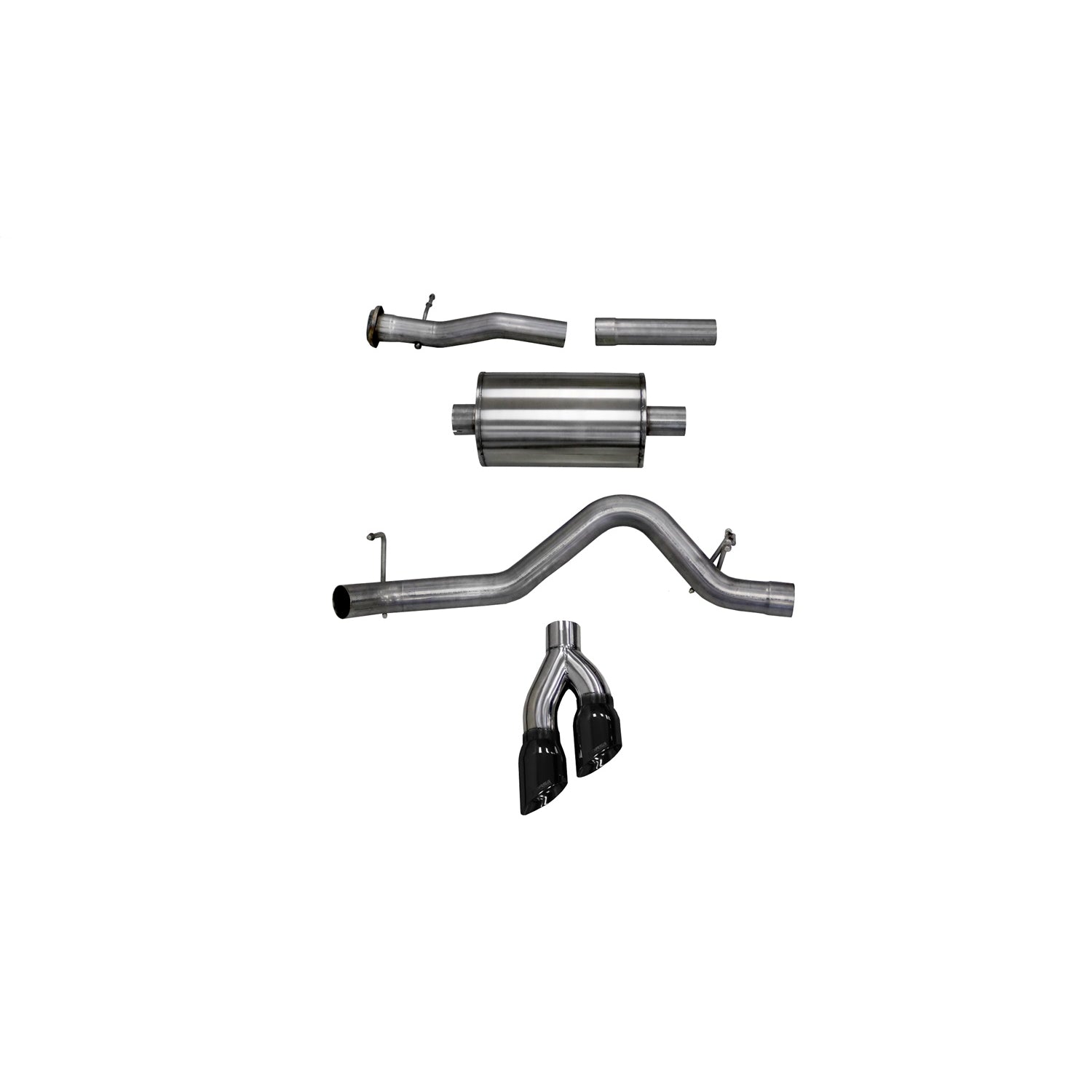 3in Cat-Back Single Exit w/ 4in Tips <br> 17-22 Chevy Colorado, GMC Canyon