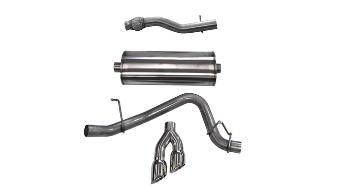 3in Cat-Back Single Exit w/ 4in Polished Tips <br> 15-20 Chevy Suburban, GMC Yukon XL
