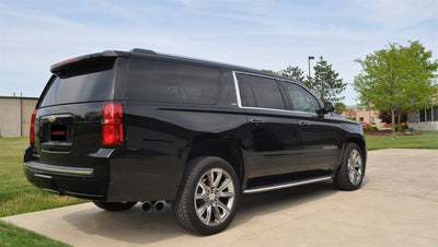 3in Cat-Back Single Exit w/ 4in Polished Tips <br> 15-20 Chevy Suburban, GMC Yukon XL