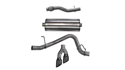 3in Cat-Back Single Side Exit W/ 4in Tips <br> 15-20 Chevy Suburban, GMC Yukon XL