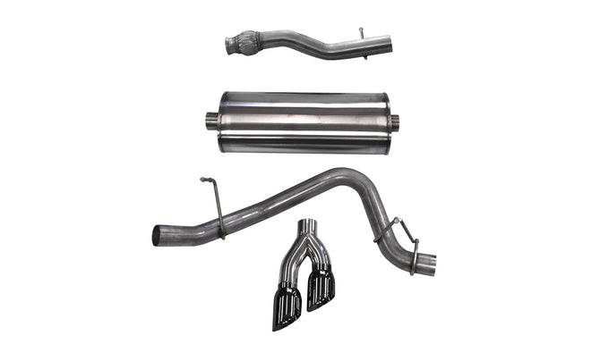 3in Cat-Back Single Side Exit W/ 4in Tips <br> 15-20 Chevy Suburban, GMC Yukon XL