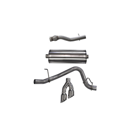 3in Cat-Back Single Exit w/ 4in Polished Tips <br> 15-19 GMC Yukon, 15-20 Yukon XL