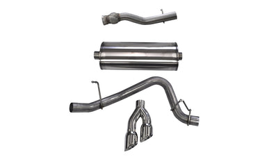 3in Cat-Back Single Exit w/ 4in Polished Tips <br> 15-19 GMC Yukon, 15-20 Yukon XL