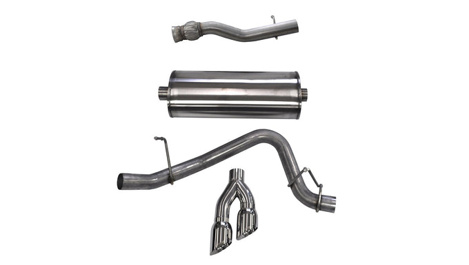 3in Cat-Back Single Exit w/ 4in Polished Tips <br> 15-19 GMC Yukon, 15-20 Yukon XL