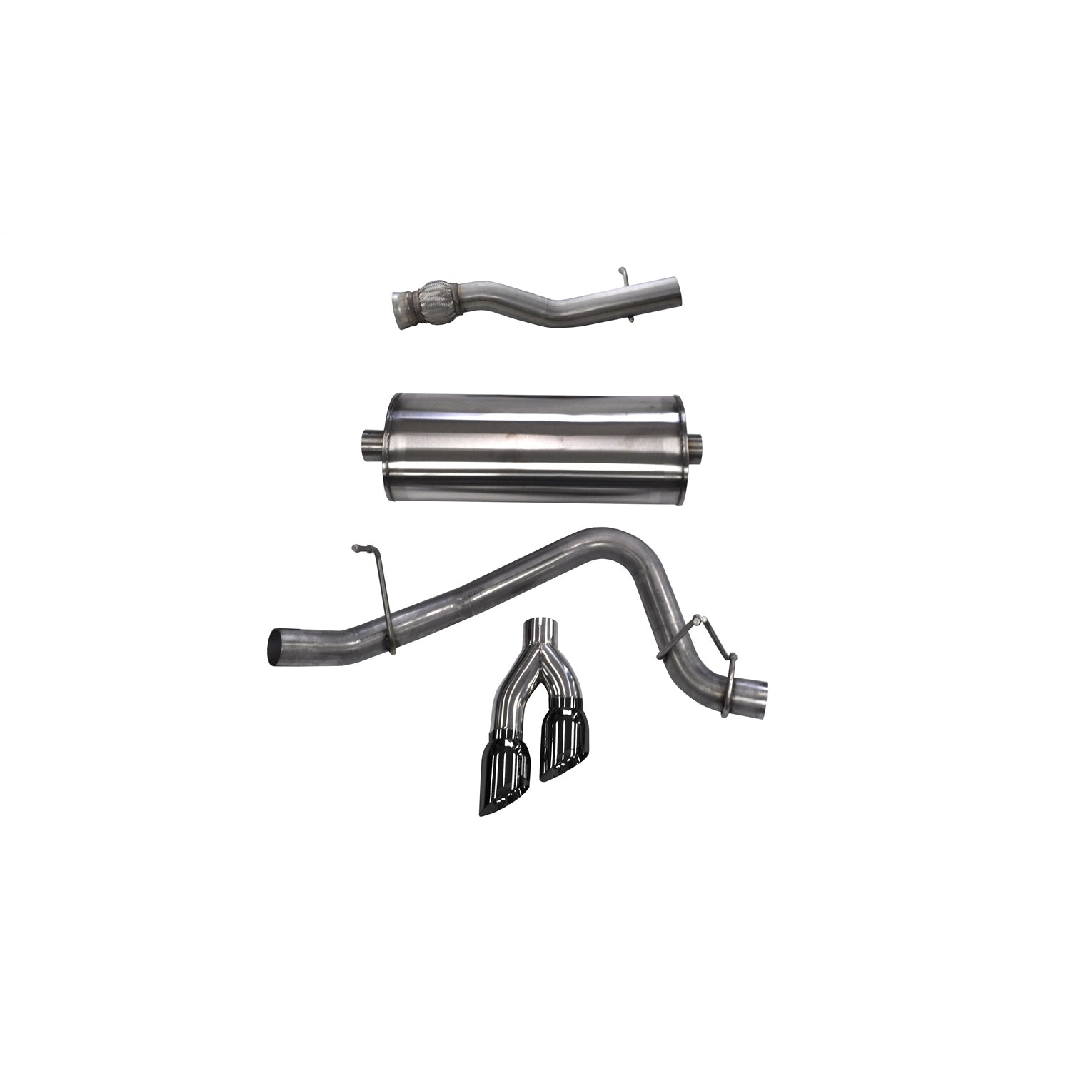 3in Cat-Back Single Side Exit W/ 4in Tips <br> 15-19 GMC Yukon, 15-20 Yukon XL