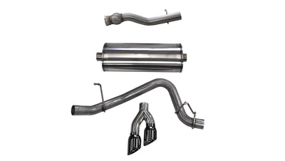 3in Cat-Back Single Side Exit W/ 4in Tips <br> 15-19 GMC Yukon, 15-20 Yukon XL