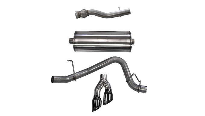 3in Cat-Back Single Side Exit W/ 4in Tips <br> 15-19 GMC Yukon, 15-20 Yukon XL