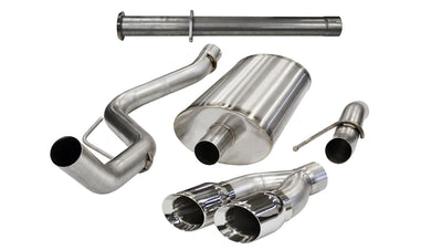 3in Cat-Back + Res Delete Single Exit w/ 4in Tips <br> 2011-2014 Ford F-150