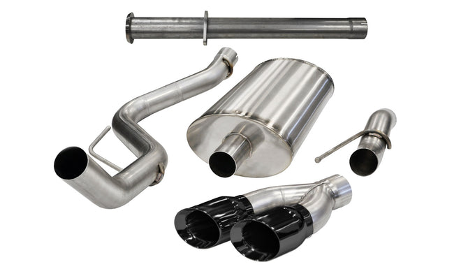 3in Cat-Back + Res Delete Single Exit w/ 4in Tips <br> 2011-2014 Ford F-150