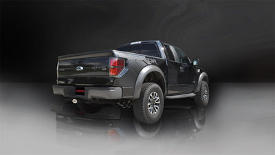 3in Cat-Back + Res Delete Single Exit w/ 4in Tips <br> 2011-2014 Ford F-150