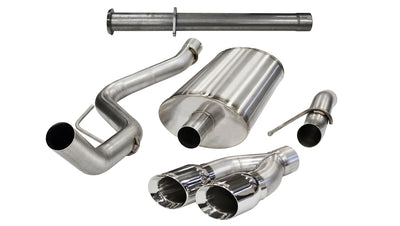 3in Cat-Back + Res Delete Single Exit w/ 4in Tips <br> 2011-2014 Ford F-150