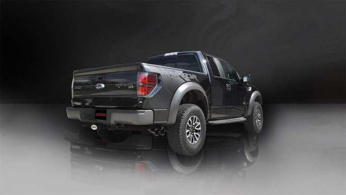 3in Cat-Back + Res Delete Single Exit w/4in Tips <br> 2011-2014 Ford F-150