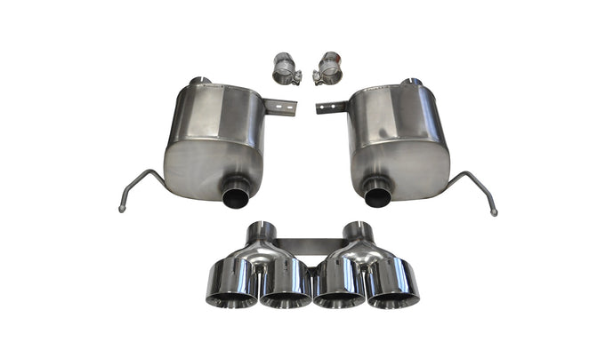 2.5in Axle-Back Dual Rear Exit with Turn Downs <br> 2014-2019 Chevrolet Corvette