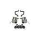 2.5in Axle-Back Dual Rear Exit with Turn Downs <br> 2015-2019 Chevrolet Corvette