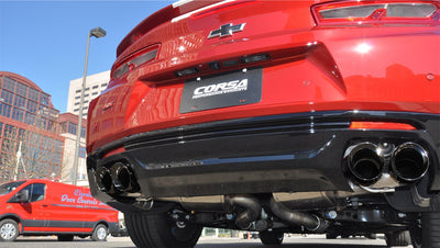 3in Cat-Back Dual Rear Exit with Twin 4in Tips <br> 2016-2024 Chevrolet Camaro