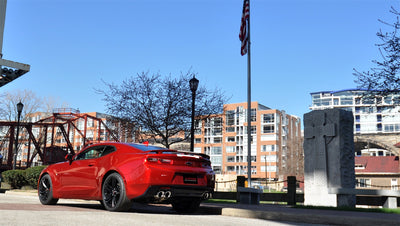 2.5in Axle-Back Dual Rear Exit with Turn Downs <br> 2016-2024 Chevrolet Camaro