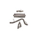3in Cat-Back Single Exit w/ 4in Polished Tips <br> 15-20 Cadillac Escalade, GMC Yukon, Chevy Tahoe