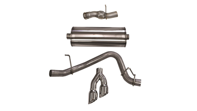 3in Cat-Back Single Exit w/ 4in Polished Tips <br> 15-20 Cadillac Escalade, GMC Yukon, Chevy Tahoe