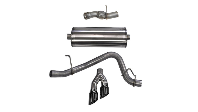 3in Cat-Back Single Side Exit W/ 4in Tips <br> 15-20 Cadillac Escalade, GMC Yukon, Chevy Tahoe