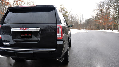 3in Cat-Back Single Side Exit W/ 4in Tips <br> 15-20 Cadillac Escalade, GMC Yukon, Chevy Tahoe