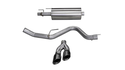 3in Cat-Back Single Exit w/ 4in Tips <br> 2015-2018,2020 Ford F-150