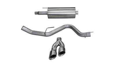 3in Cat-Back Single Exit w/ Polished Pro-Series Tips <br> 2015-2020 Ford F-150