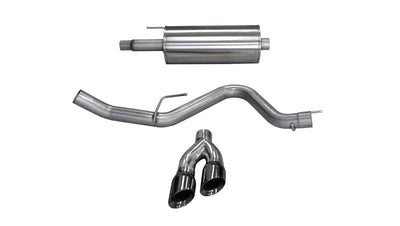 3in Cat-Back Single Exit w/ 4in Tips <br> 2015-2020 Ford F-150