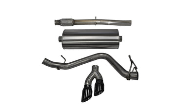3in Cat-Back Single Exit w/ 4in Tips <br> 14-19 Chevy Silverado GMC Sierra 1500 LD Limited