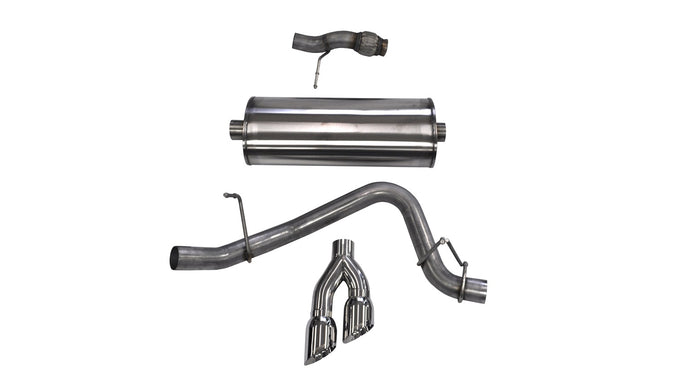 3in Cat-Back Single Exit w/4in Polished Tips <br> 15-20 Chevy Tahoe GMC Yukon