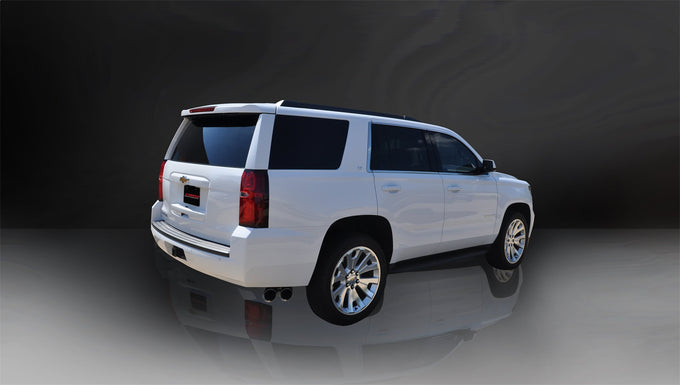 3in Cat-Back Single Exit w/4in Polished Tips <br> 15-20 Chevy Tahoe GMC Yukon