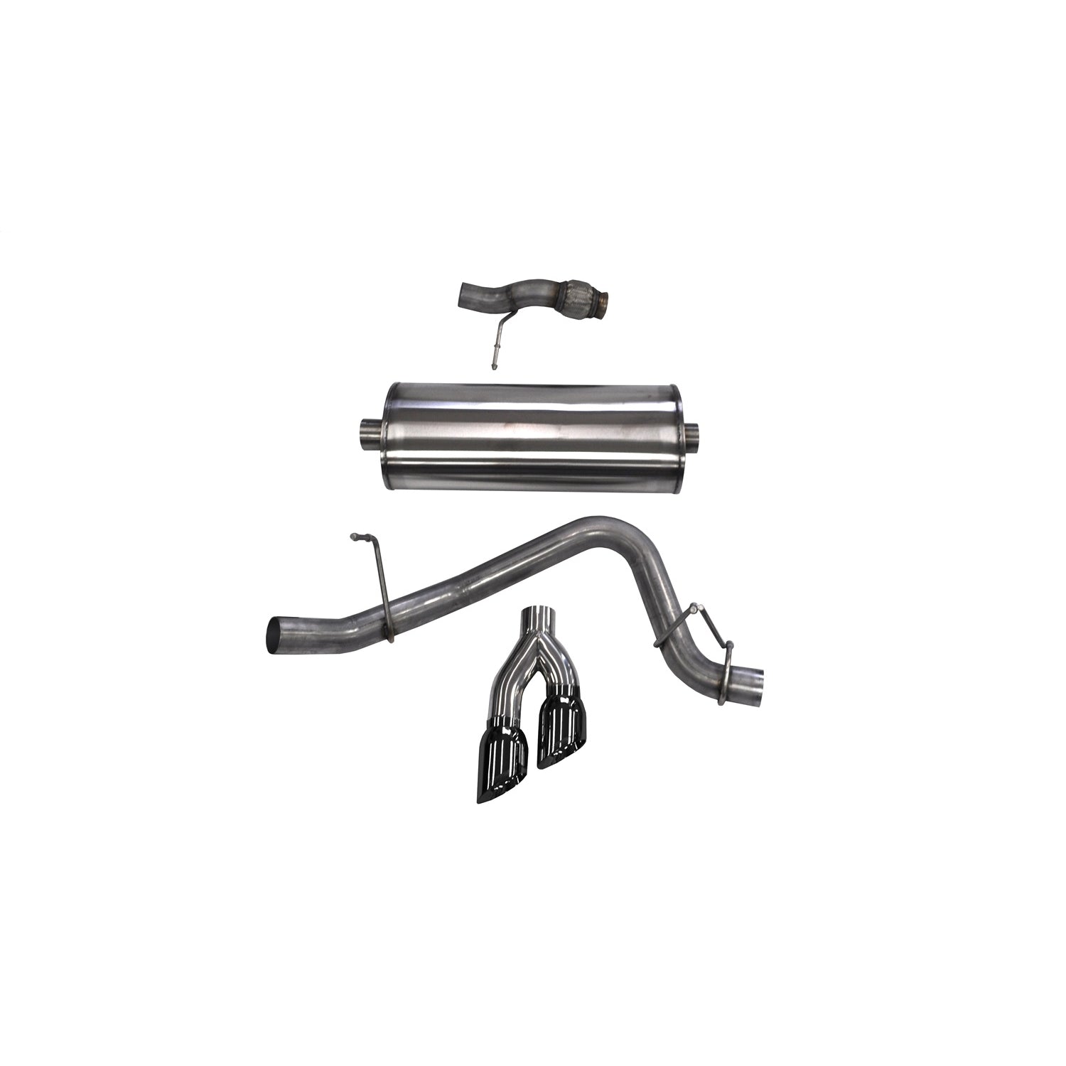 3in Cat-Back Single Exit w/ 4in Tips <br> 15-20 Chevy Tahoe GMC Yukon