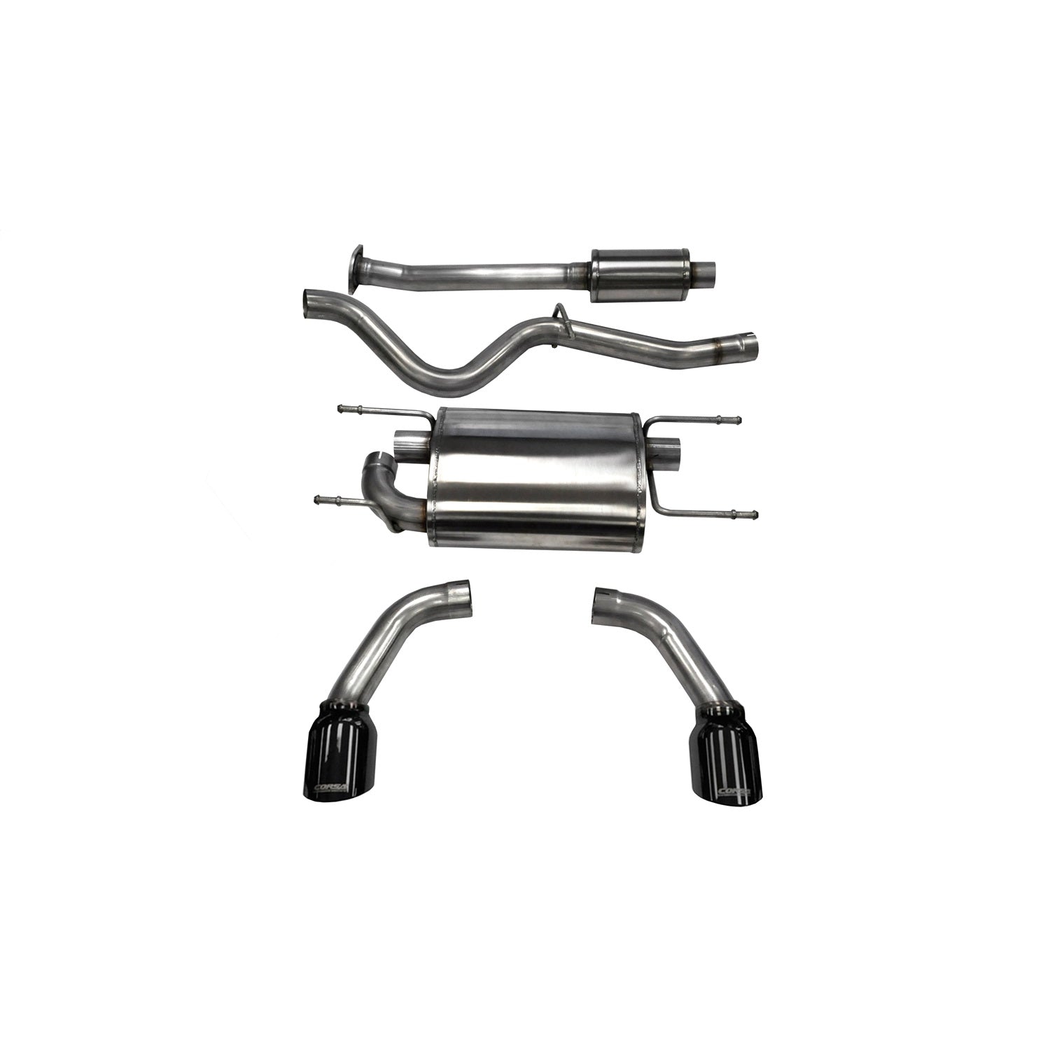 2.5in Cat-Back Dual Rear Exit W/ 4.5in Tips <br> 13-25 Subaru BRZ, Scion FR-S, Toyota 86