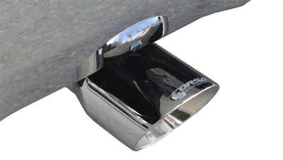 3in Cat-Back Dual Rear Exit w/ 4in Polished Tip <br> 14-18 Chevy Silvera GMC Sierra 1500