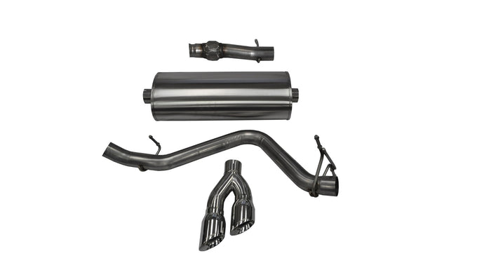 3in Cat-Back Single Exit w/4in Polished Tips <br> 14-18 Chevy Silvera GMC Sierra 1500