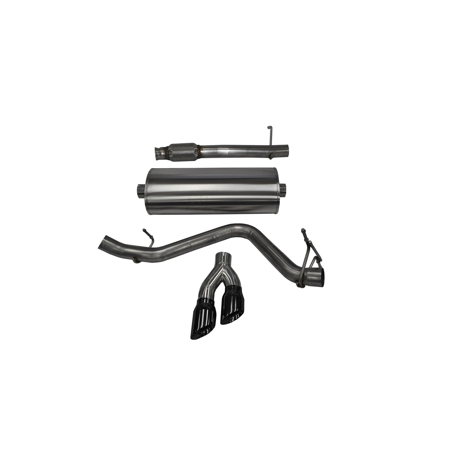 3in Cat-Back Single Exit w/ 4in Tips <br> 14-18 Chevy Silvera GMC Sierra 1500