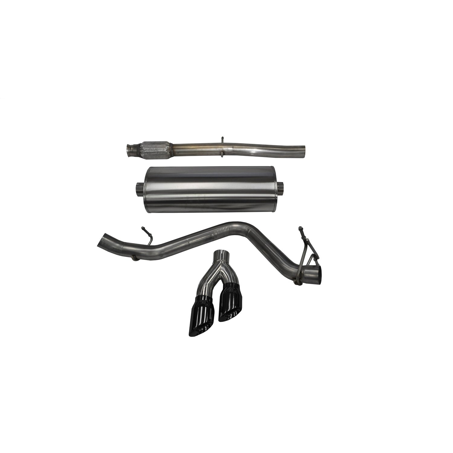 3in Cat-Back Single Side Exit W/ 4in Tips <br> 14-19 Chevy Silverado GMC Sierra 1500 LD Limited