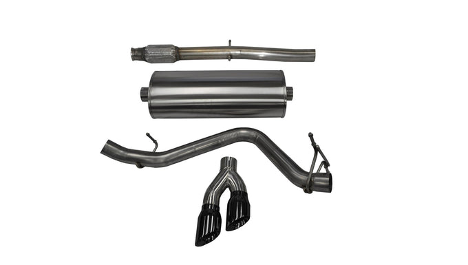 3in Cat-Back Single Side Exit W/ 4in Tips <br> 14-19 Chevy Silverado GMC Sierra 1500 LD Limited