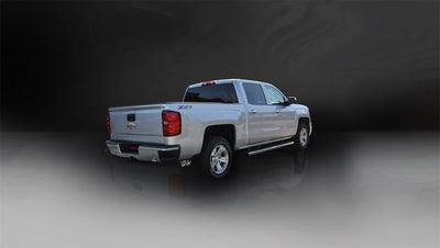 3in Cat-Back Single Exit w/4in Polished Tips <br> 14-18 Chevy Silvera GMC Sierra 1500