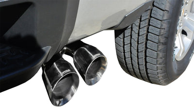3in Cat-Back Single Exit w/4in Polished Tips <br> 14-18 Chevy Silvera GMC Sierra 1500