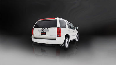 3in Cat-Back Single Exit w/4in Polished Tips <br> 11-14 Cadillac Escalade, GMC Yukon