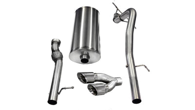 3in Cat-Back Single Exit w/4in Polished Tips <br> 11-14 GMC Yukon XL 1500, Cadillac Escade ESV EXT