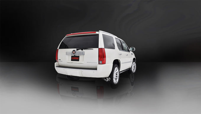 3in Cat-Back Single Exit w/4in Polished Tips <br> 11-14 GMC Yukon XL 1500, Cadillac Escade ESV EXT