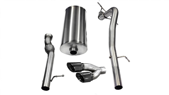 3in Cat-Back Single Exit w/ 4in Tips <br> 11-14 GMC Yukon XL 1500, Cadillac Escade ESV EXT